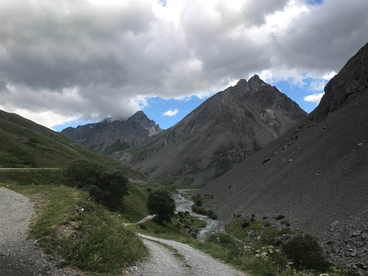 mountain views from col du galibier