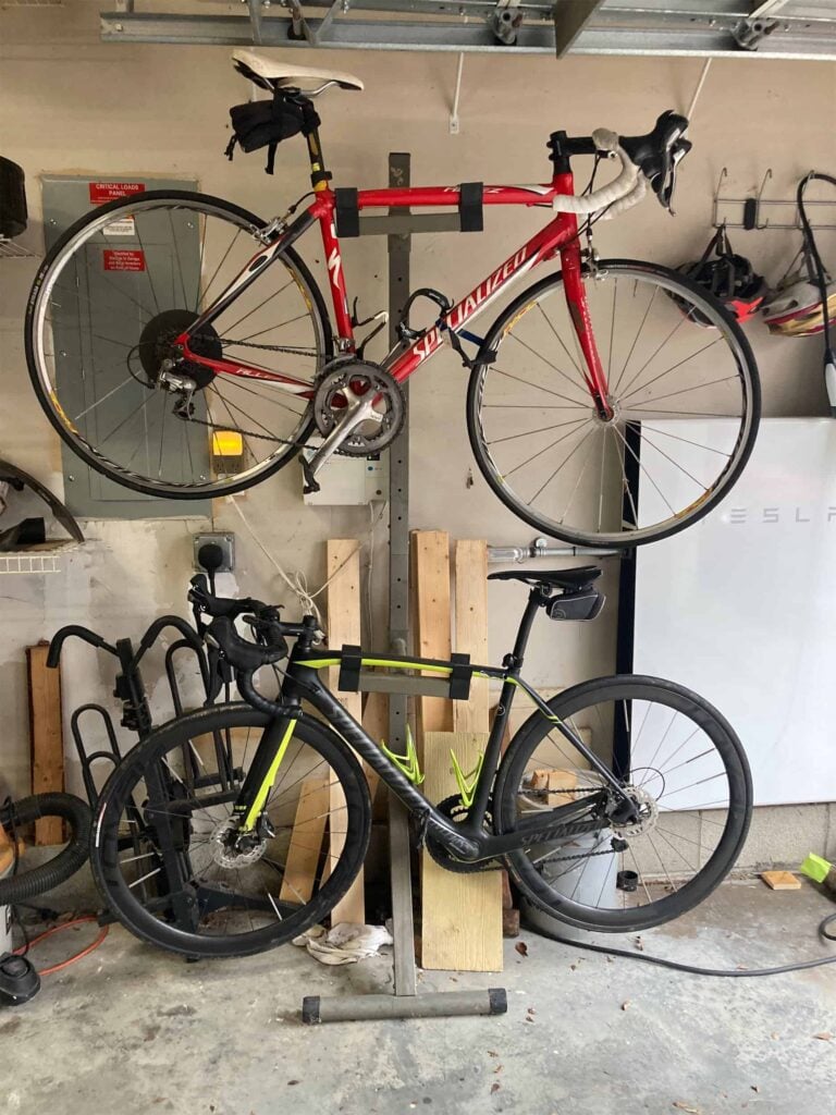 Koova bike rack Bikes racked Before