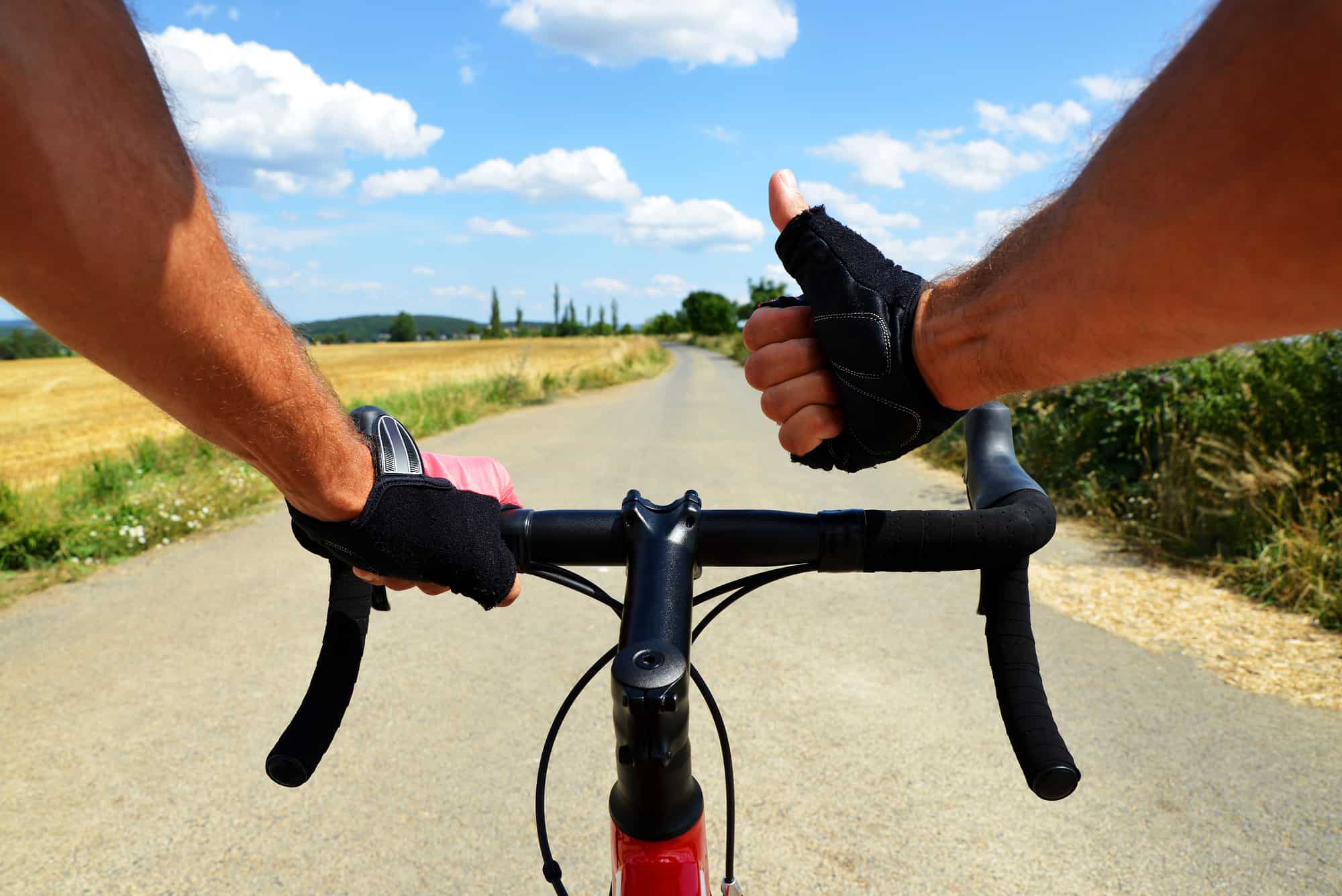 cycling while wearing gloves